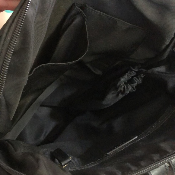 NWT the sak neoprene/scuba-style black diamond-patterned backpack. - Picture 11 of 12